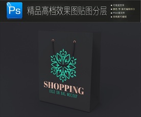 炫酷高端手提袋样机图片