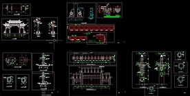 牌坊全套施工图