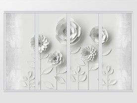 简约时尚立体3D雕花移门