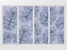 现代简约手绘叶子移门