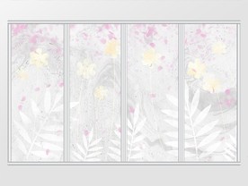 简约清新淡雅移门