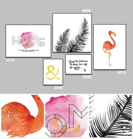 北欧装饰画组合素材图片