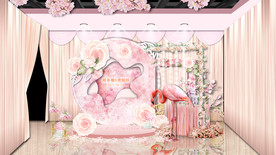 粉色火烈鸟主题留影区