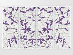 3D立体珠宝镶嵌现代移门