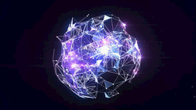 粒子变成点线光球后揭示LOGO