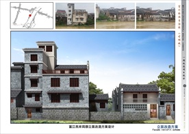 古建筑效果图 门楼牌坊 寺庙广