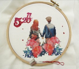 十字绣  520   情侣