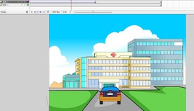 车子往医院方向去5秒