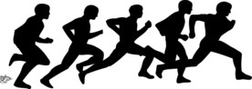 跑步剪影