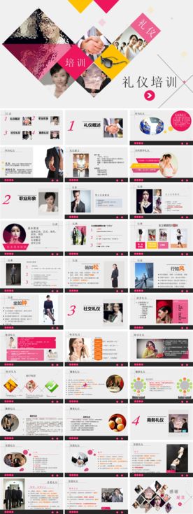 礼仪培训PPT模板