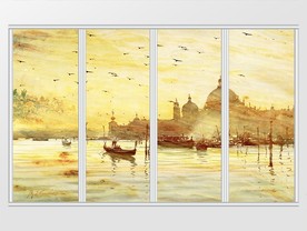 现代城市之光移门