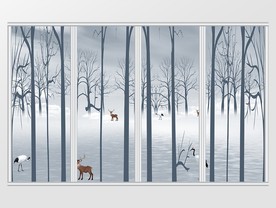 新中式森林印象移门