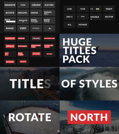 文字或标题动画包AE源文件