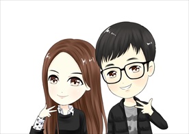 原创卡通Q版情侣