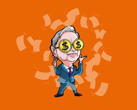 手绘股神巴菲特