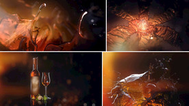 酒特效广告流体特效