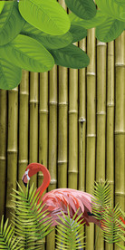 清新竹子玄关装饰画