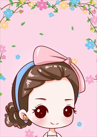 原创卡通Q版女士