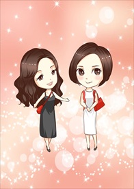 原创卡通Q版女士