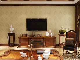 中式壁纸样机图片