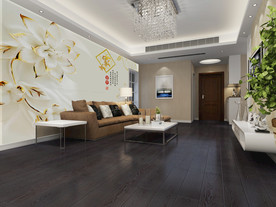 现代家居背景墙样机