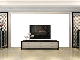 电视背景墙纸样机图