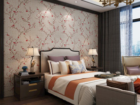 中式主卧背景墙样机