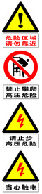 电力警告标识