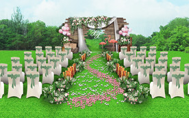 户外森系婚礼仪式区