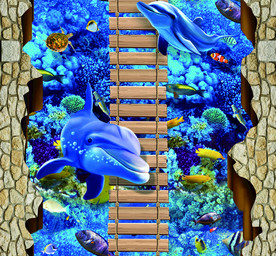 蓝色   海底世界