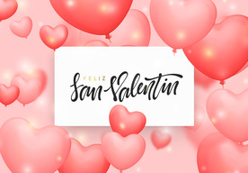 创意质感粉色爱心气球