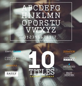 字母动画和10款文字标题