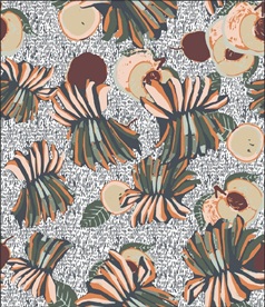 原创水果无缝连接数码印花