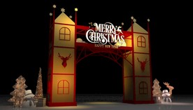 圣诞节门头