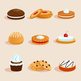 矢量美味蛋糕海报图