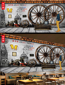 致青春3d背景墙