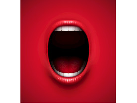 创意立体质感逼真嘴巴