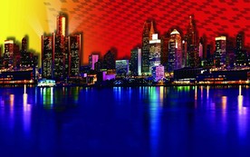 高清现代动感城市高楼