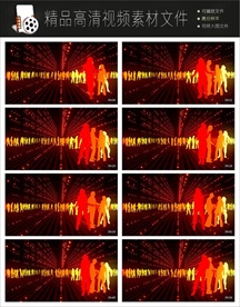 彩色光点多彩光斑动感LED视频