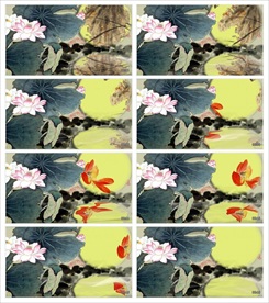 写意水墨荷花实拍视频