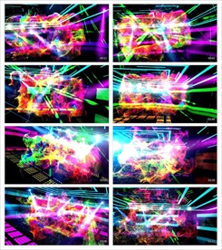 梦幻唯美金色星光烟雾宇宙星空