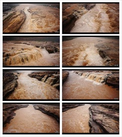 黄河 河水 壶口瀑布 视频