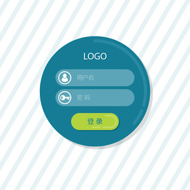 圆形登录界面