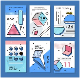 六款矢量抽象背景打包下载