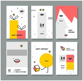 六款矢量抽象背景打包下载