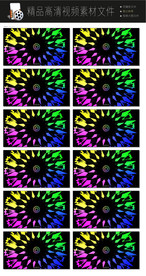 卡通魔幻音乐节转场LED视频