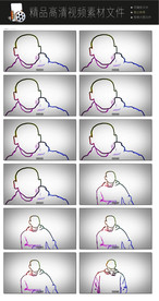 机械穿梭动感迪吧视频背景空镜头