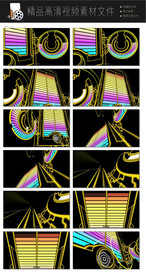 音响喇叭传播蓝圈转场LED视频