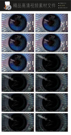 黑白空间建筑转场LED视频