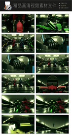 高科技科幻视频显示器LED视频